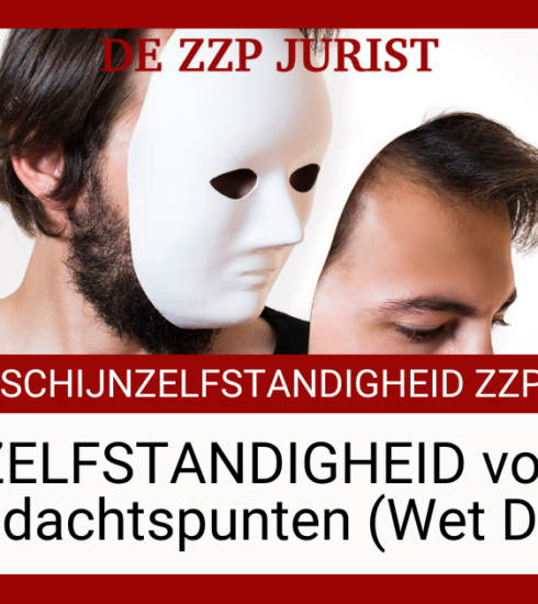 schijnzelfstandigheid voorkomen wet dba zzp